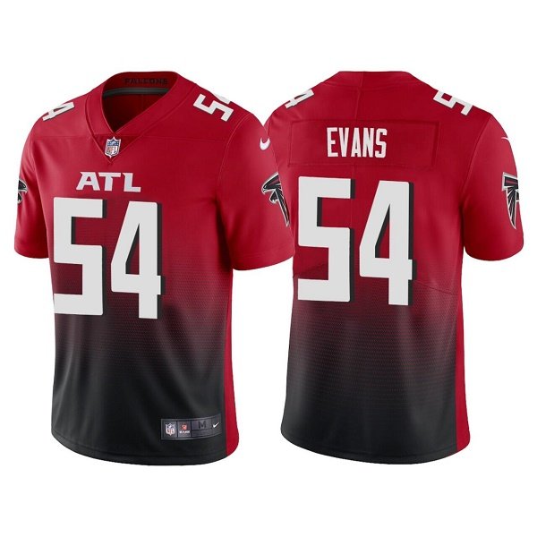 Red/Black Atlanta Falcons #54 Rashaan Evans Vapor Untouchable Limited Stitched Jersey - AFJ61