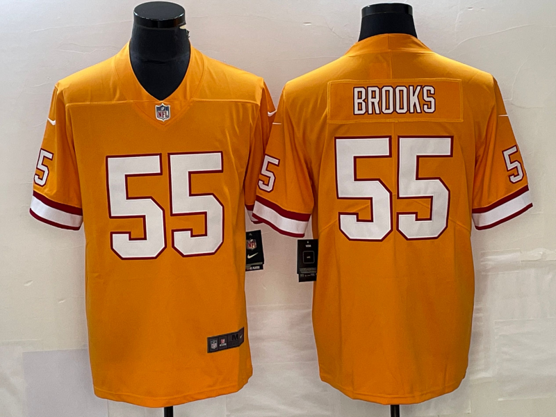 Orange Tampa Bay Buccaneers #55 Derrick Brooks Vapor Untouchable Limited Stitched Jersey - TBB86