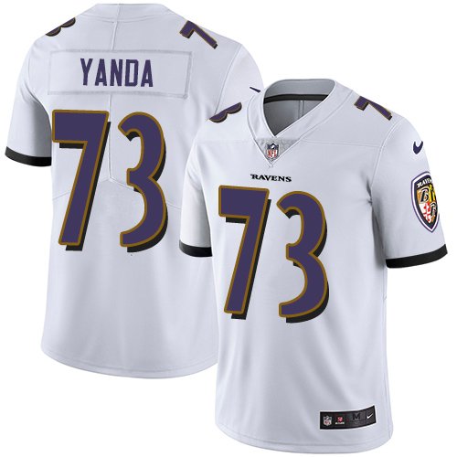 Nike Ravens #73 Marshal Yanda White Stitched NFL Vapor Untouchable Limited Jersey - BRJ239