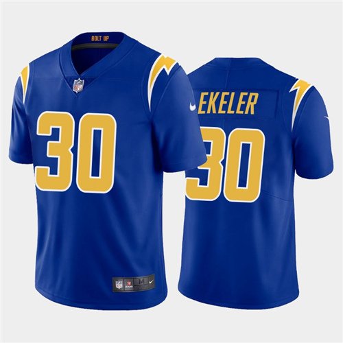 Los Angeles Chargers #30 Austin Ekeler 2020 Royal Vapor Untouchable Limited Stitched Jersey - LCJ164