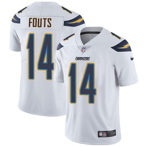 Nike Chargers #14 Dan Fouts White Stitched NFL Vapor Untouchable Limited Jersey - LCJ277