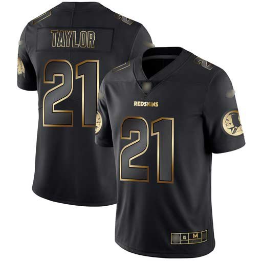 Nike Redskins #21 Sean Taylor Black/Gold Stitched NFL Vapor Untouchable Limited Jersey - WAC184