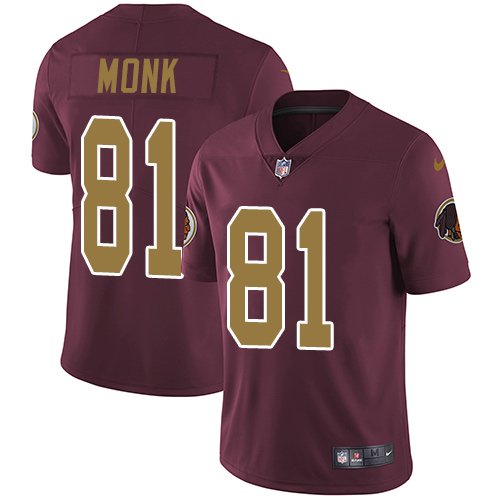 Nike Redskins #81 Art Monk Burgundy Red Alternate Stitched NFL Vapor Untouchable Limited Jersey - WAC159