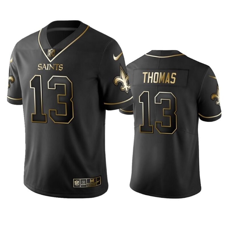 Saints #13 Michael Thomas Stitched NFL Vapor Untouchable Limited Black Golden Jersey - NOS267