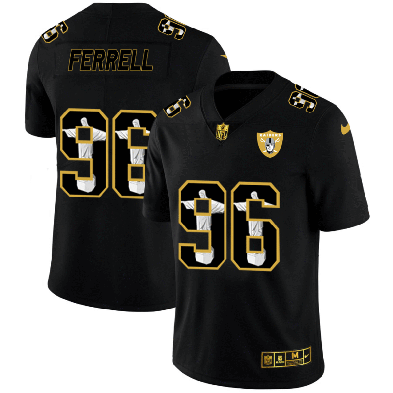 Las Vegas Raiders #96 Clelin Ferrell Nike Carbon Black Vapor Cristo Redentor Limited NFL Jersey - LVR47