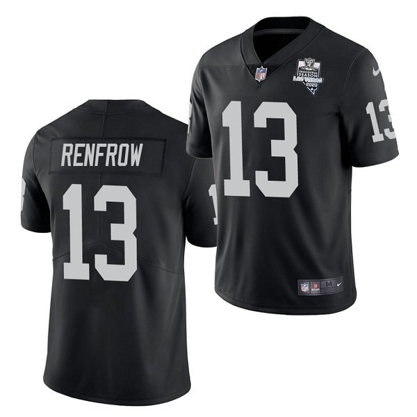Las Vegas Raiders Black #13 Hunter Renfrow 2020 Inaugural Season Vapor Limited Stitched Jersey - LVR276