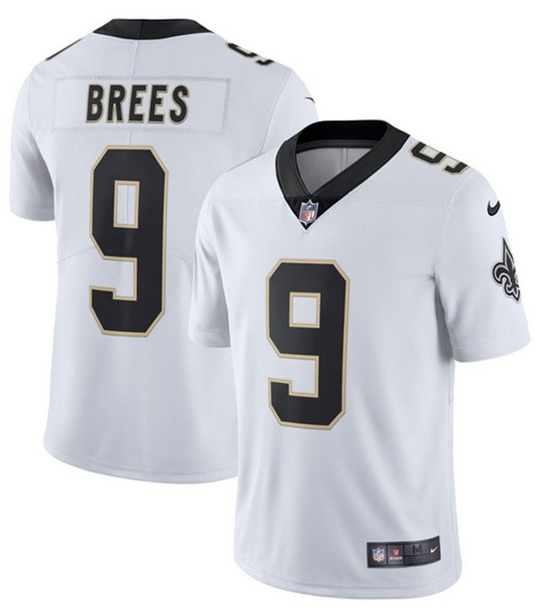 New Orleans Saints #9 Drew Brees White Vapor Untouchable Limited Stitched NFL Jersey - NOS201
