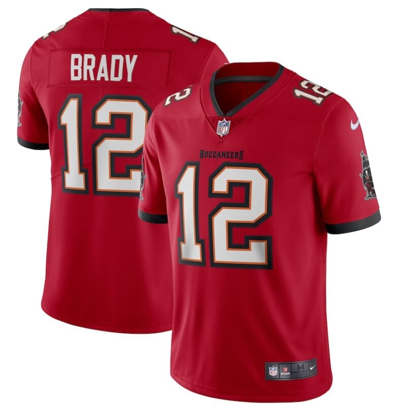 Tampa Bay Buccaneers #12 Tom Brady 2020 Red Vapor Untouchable Limited Stitched NFL Jersey - TBB183