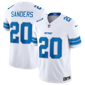 White Detroit Lions #20 Barry Sanders 2024 F.U.S.E. Vapor Limited Stitched Jersey - DTL253