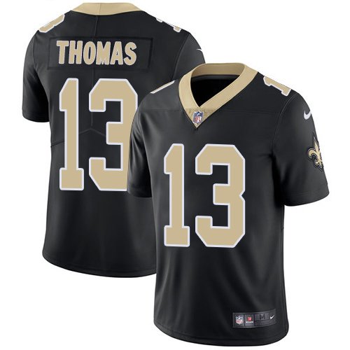 Nike Saints #13 Michael Thomas Black Team Color Stitched NFL Vapor Untouchable Limited Jersey - NOS159