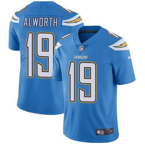 Nike Chargers #19 Lance Alworth Electric Blue Alternate Stitched NFL Vapor Untouchable Limited Jersey - LCJ151