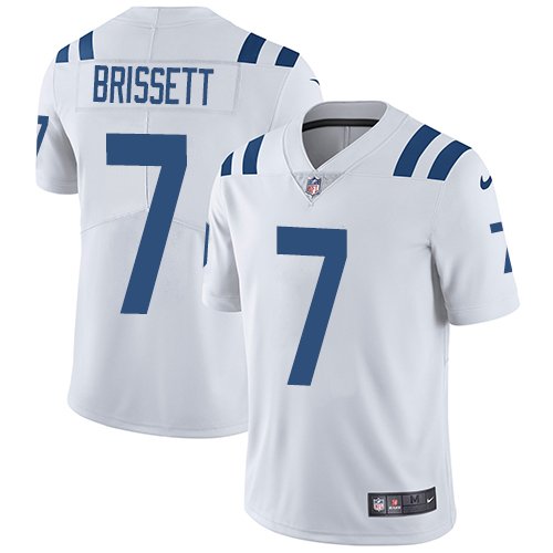 Nike Colts #7 Jacoby Brissett White Stitched NFL Vapor Untouchable Limited Jersey - IDC04