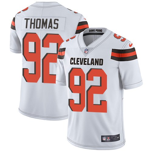 Nike Browns #92 Chad Thomas White Stitched NFL Vapor Untouchable Limited Jersey - CLB174