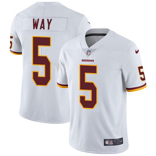 Nike Redskins #5 Tress Way White Stitched NFL Vapor Untouchable Limited Jersey - WAC114