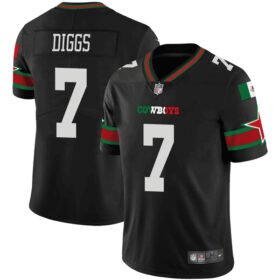 Black Dallas Cowboys #7 Trevon Diggs Mexico Vapor Limited Stitched Football Jersey - DLC311