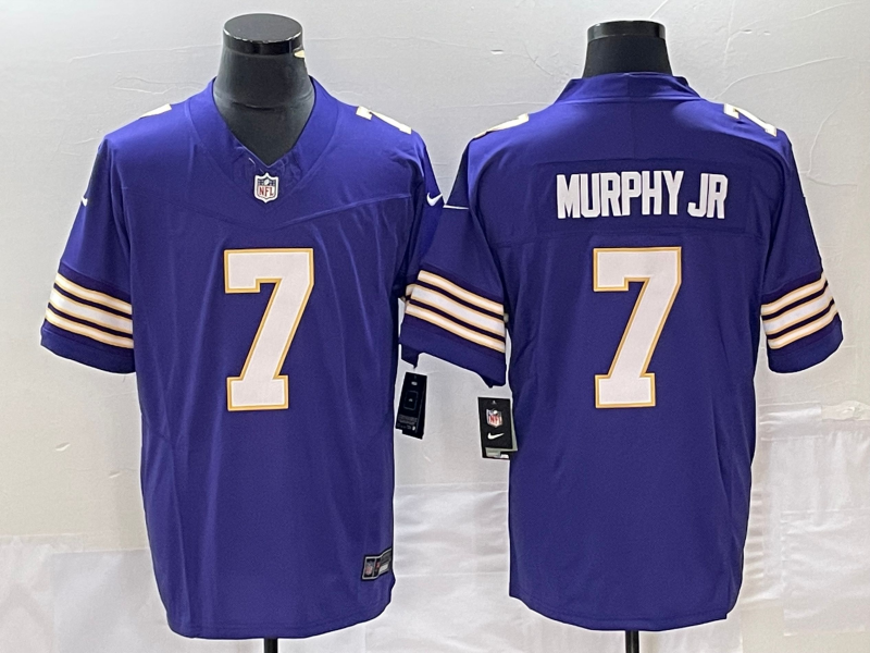 Purple Minnesota Vikings #7 Byron Murphy Jr. 2023 F.U.S.E. Vapor Untouchable Limited Stitched Jersey - MVJ125