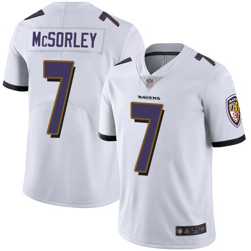 Nike Ravens #7 Trace McSorley White Stitched NFL Vapor Untouchable Limited Jersey - BRJ348
