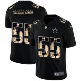 Dallas Cowboys #55 Leighton Vander Esch Carbon Black Vapor Statue Of Liberty Limited NFL Jersey - DLC312