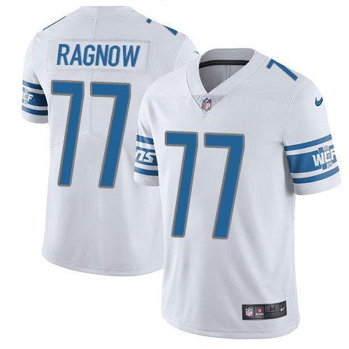 Nike Lions #77 Frank Ragnow White Stitched NFL Vapor Untouchable Limited Jersey - DTL67