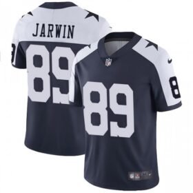 Nike Cowboys #89 Blake Jarwin Navy Blue Thanksgiving Stitched NFL Vapor Untouchable Limited Throwback Jersey - DLC319