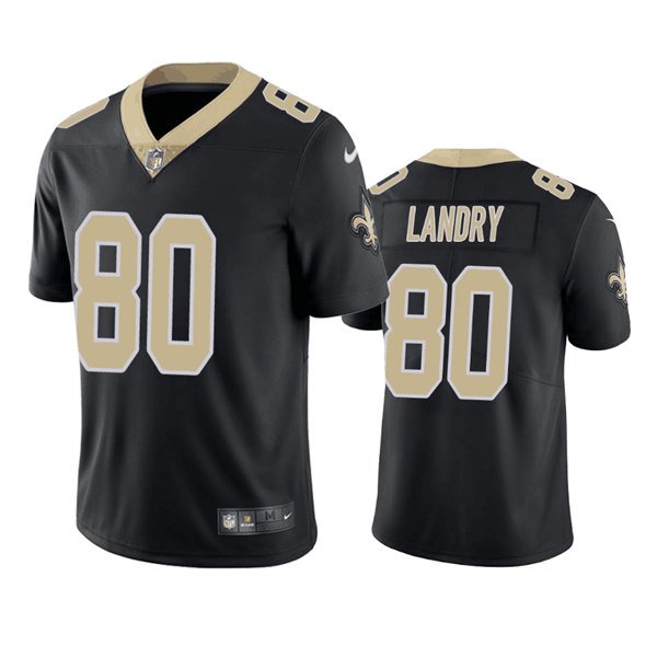 Black New Orleans Saints #80 Jarvis Landry Vapor Limited Stitched Jersey - NOS244