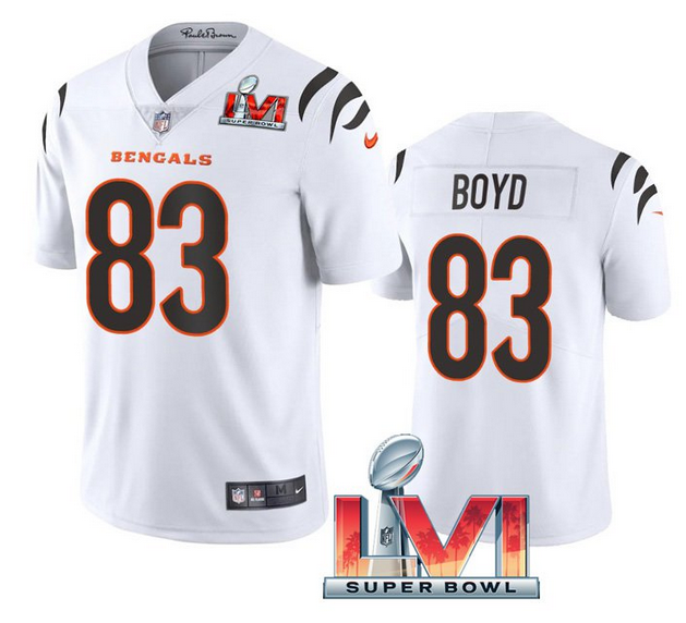 White Cincinnati Bengals #83 Tyler Boyd 2021 New Vapor Untouchable Limited Stitched Jersey - CCB27
