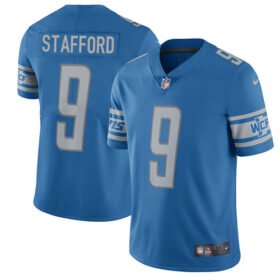 Nike Lions #9 Matthew Stafford Blue Team Color Stitched NFL Vapor Untouchable Limited Jersey - DTL29