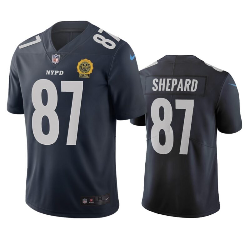 New York Giants #87 Sterling Shepard Navy Vapor Limited City Edition NFL Jersey - NYG16