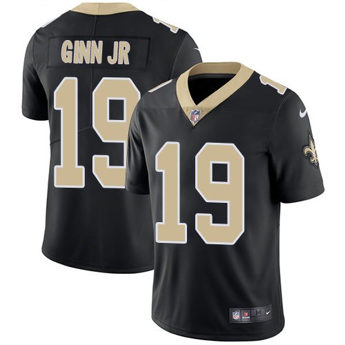 Nike Saints #19 Ted Ginn Jr Black Team Color Stitched NFL Vapor Untouchable Limited Jersey - NOS227
