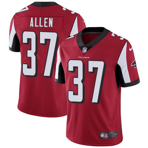 Nike Falcons #37 Ricardo Allen Red Team Color Stitched NFL Vapor Untouchable Limited Jersey - AFJ13