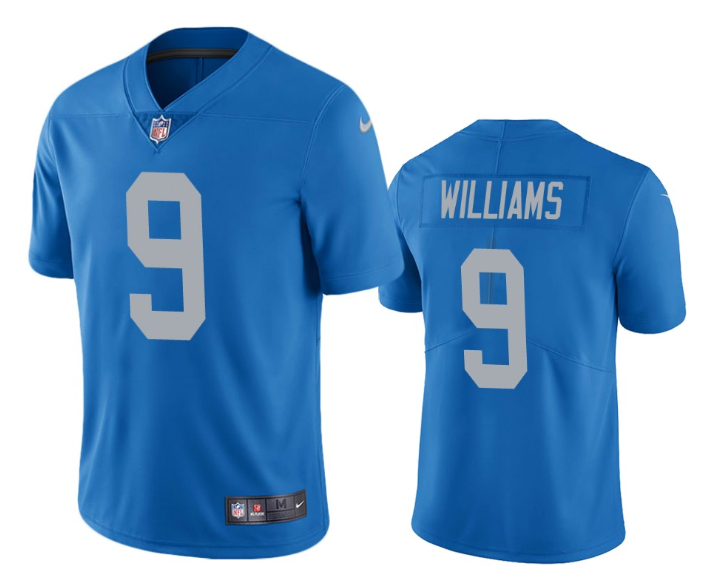 Blue Detroit Lions #9 Jameson Williams Vapor Untouchable Limited Stitched Jersey - DTL310