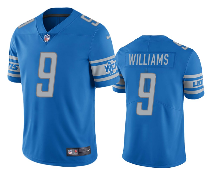 Blue Detroit Lions #9 Jameson Williams Vapor Untouchable Limited Stitched Jersey - DTL246