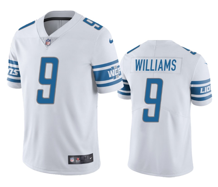 White Detroit Lions #9 Jameson Williams Vapor Untouchable Limited Stitched Jersey - DTL154