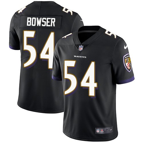 Nike Ravens #54 Tyus Bowser Black Alternate Stitched NFL Vapor Untouchable Limited Jersey - BRJ90