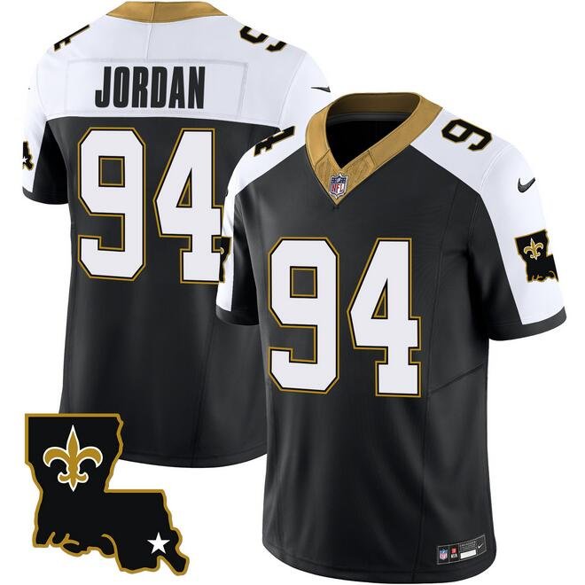 Black New Orleans Saints #94 Cameron Jordan 2023 F.U.S.E. 1987 Legacy Vapor Stitched Jersey - NOS187