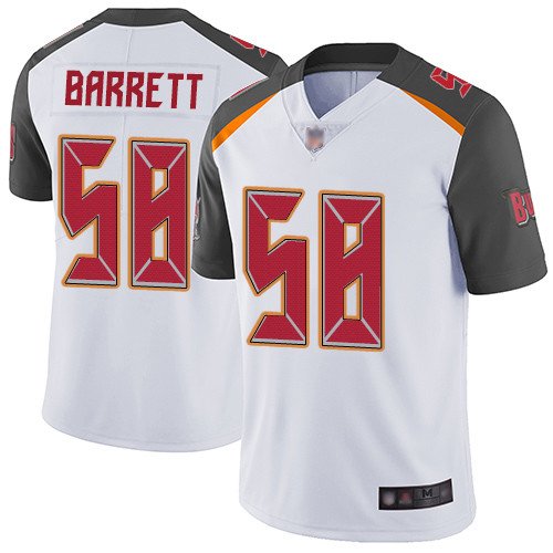 Nike Buccaneers #58 Shaquil Barrett White Stitched NFL Vapor Untouchable Limited Jersey - TBB83