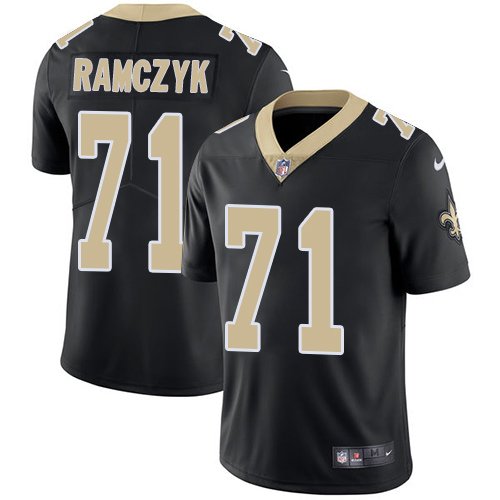 Nike Saints #71 Ryan Ramczyk Black Team Color Stitched NFL Vapor Untouchable Limited Jersey - NOS207