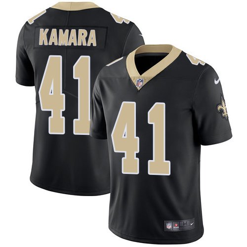 Nike Saints #41 Alvin Kamara Black Team Color Stitched NFL Vapor Untouchable Limited Jersey - NOS57