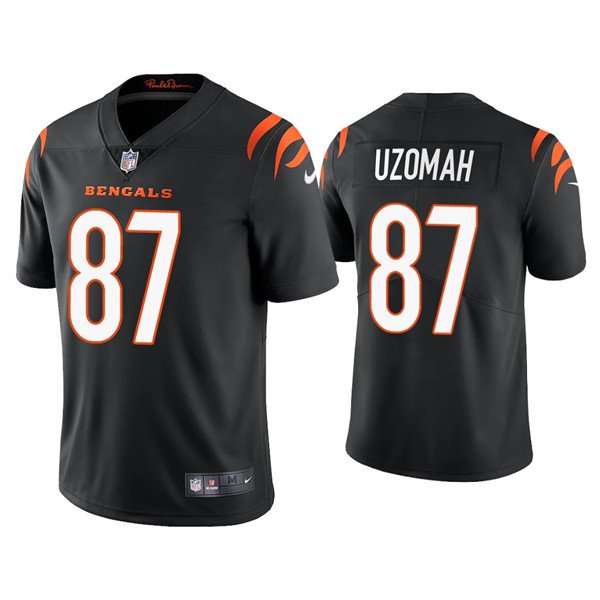 Black Cincinnati Bengals #87 C.J. Uzomah 2021 New Vapor Untouchable Limited Stitched Jersey - CCB266