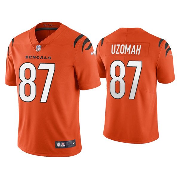 Orange Cincinnati Bengals #87 C.J. Uzomah 2021 New Vapor Untouchable Limited Stitched Jersey - CCB275