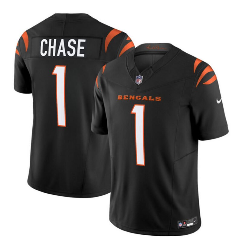 Black Cincinnati Bengals #1 Ja'Marr Chase 2023 F.U.S.E. Vapor Untouchable Limited Stitched Jersey - CCB63