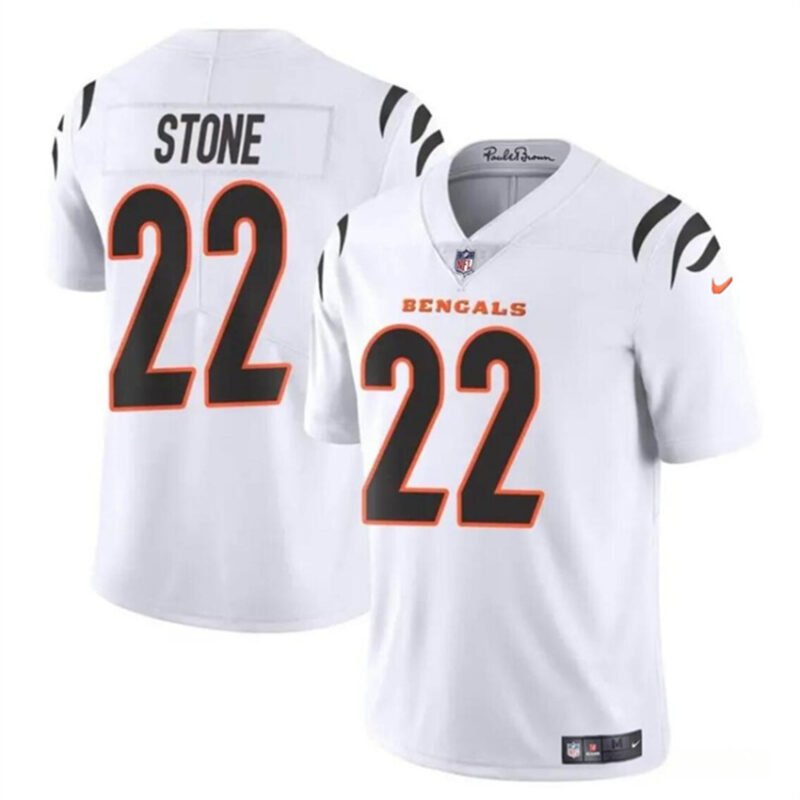 White Cincinnati Bengals #22 Geno Stone Vapor Untouchable Limited Stitched Jersey - CCB46