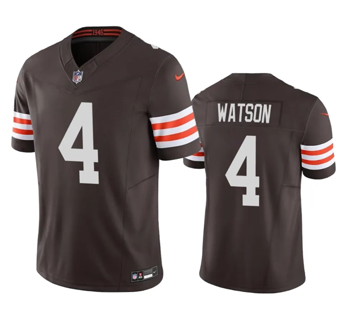 Brown Cleveland Browns #4 Deshaun Watson 2023 F.U.S.E. Vapor Untouchable Limited Stitched Jersey - CLB98