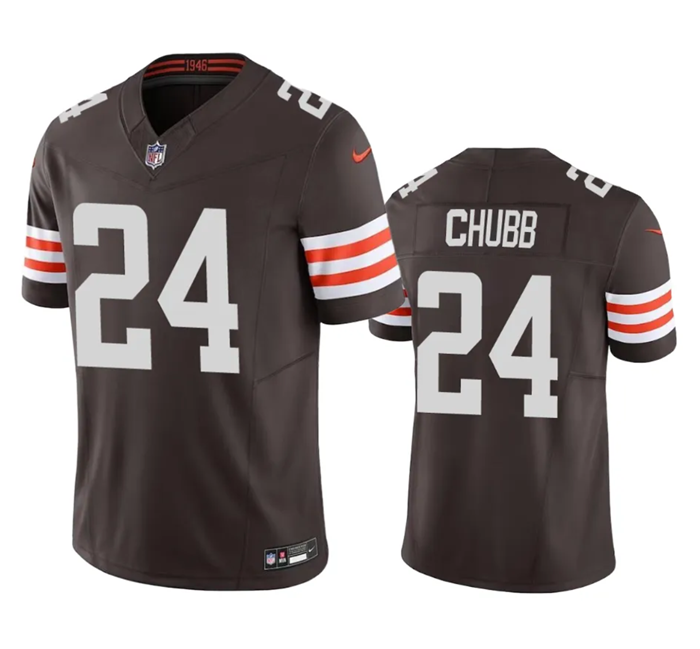Brown Cleveland Browns #24 Nick Chubb 2023 F.U.S.E. Vapor Untouchable Limited Stitched Jersey - CLB269