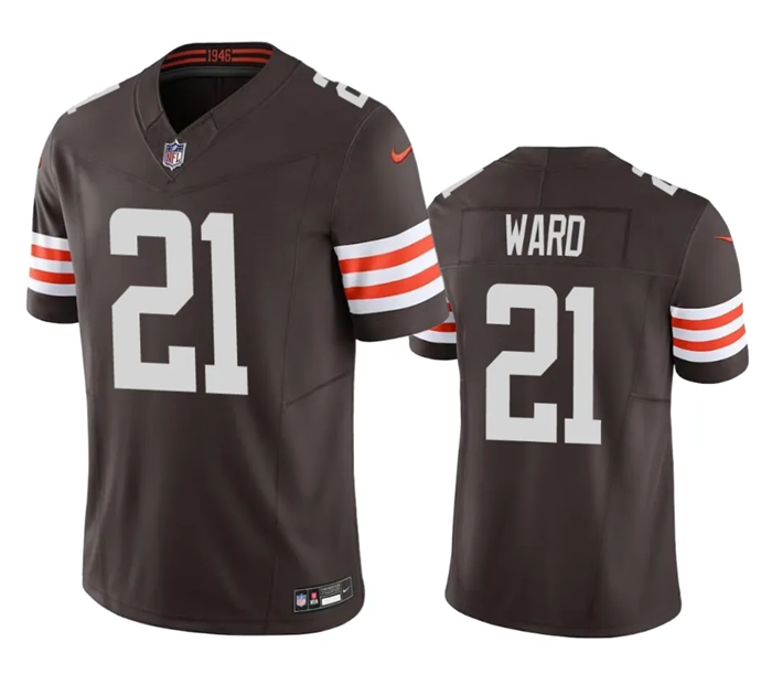 Brown Cleveland Browns #21 Denzel Ward 2023 F.U.S.E. Vapor Untouchable Limited Stitched Jersey - CLB58