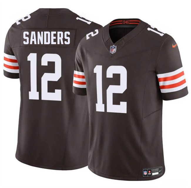 Brown Cleveland Browns #12 Shedeur Sanders 2025 Draft F.U.S.E. Vapor Limited Stitched Football Jersey - CLB217