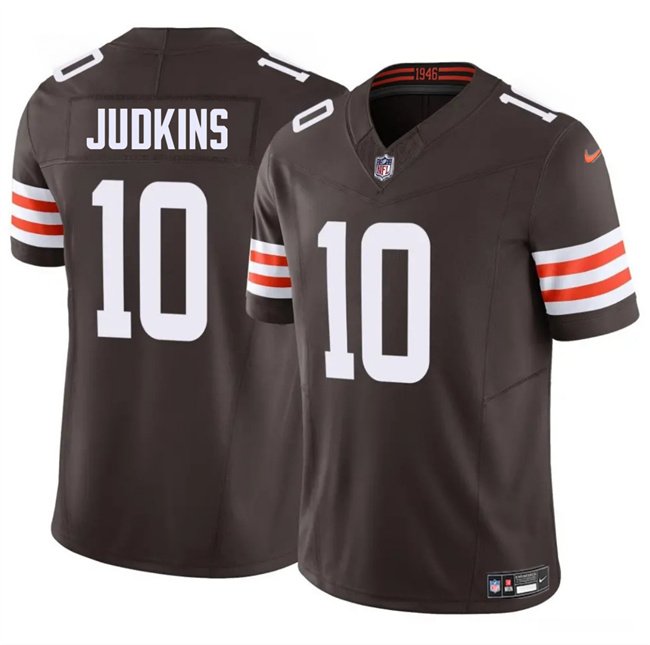 Brown Cleveland Browns #10 Quinshon Judkins 2025 Draft F.U.S.E. Vapor Limited Stitched Football Jersey - CLB259