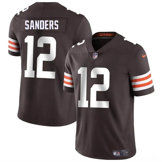 Brown Cleveland Browns #12 Shedeur Sanders 2025 Draft Vapor Untouchable Limited Stitched Football Jersey - CLB165
