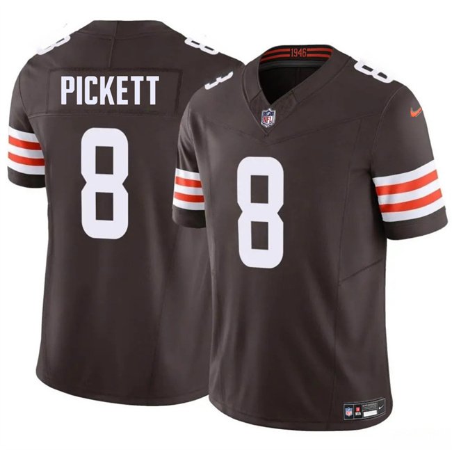 Brown Cleveland Browns #8 Kenny Pickett 2025 F.U.S.E. Vapor Limited Stitched Football Jersey - CLB22