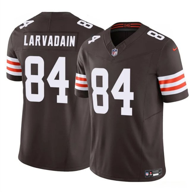 Brown Cleveland Browns #84 Gage Larvadain 2025 F.U.S.E. Vapor Limited Stitched Football Jersey - CLB195